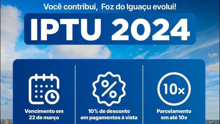 Boletos Do Iptu J Est O Dispon Veis No Site Da Prefeitura De Foz