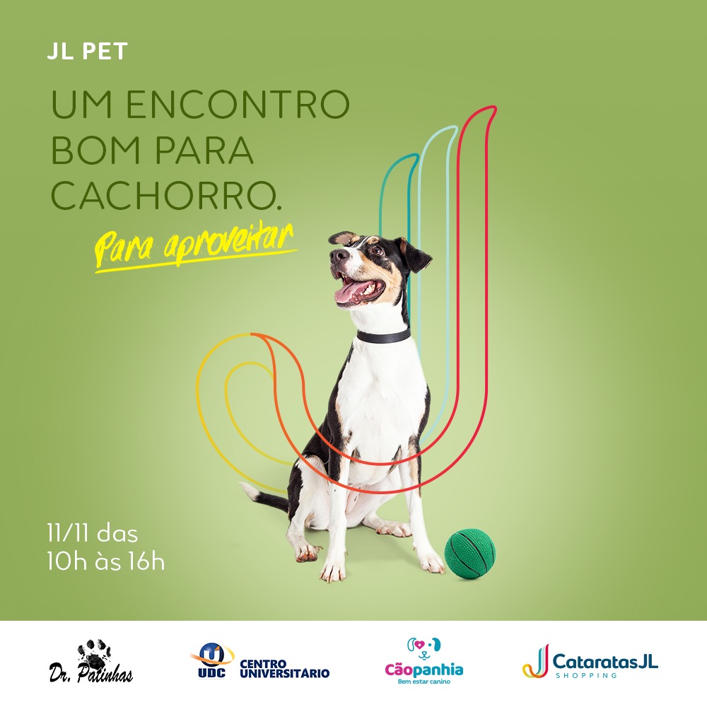 Cataratas JL Shopping promove evento pet friendly neste domingo, 04