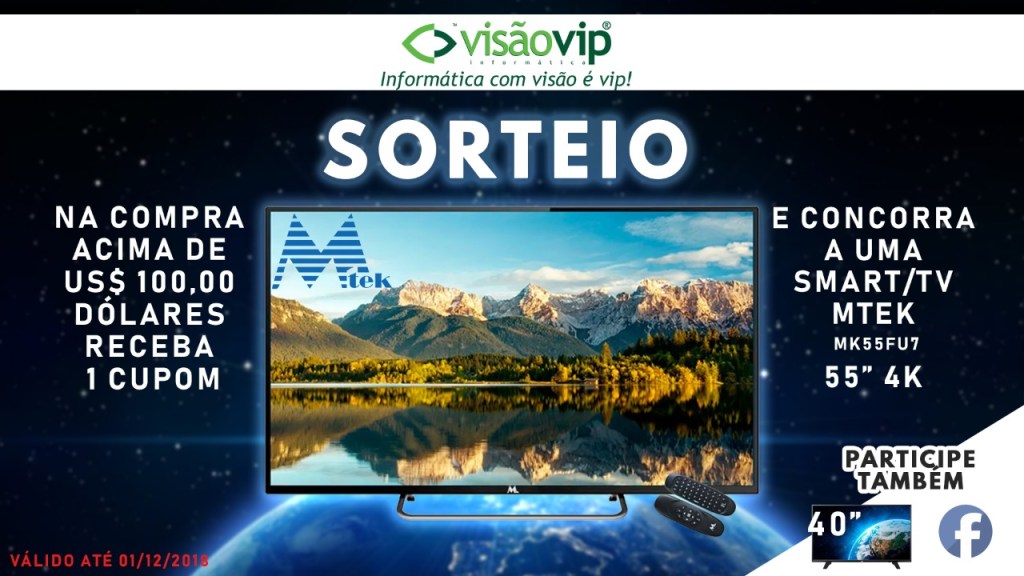Visão Vip Informática, em Cidade do Leste, sorteará TV Smart 55 ...