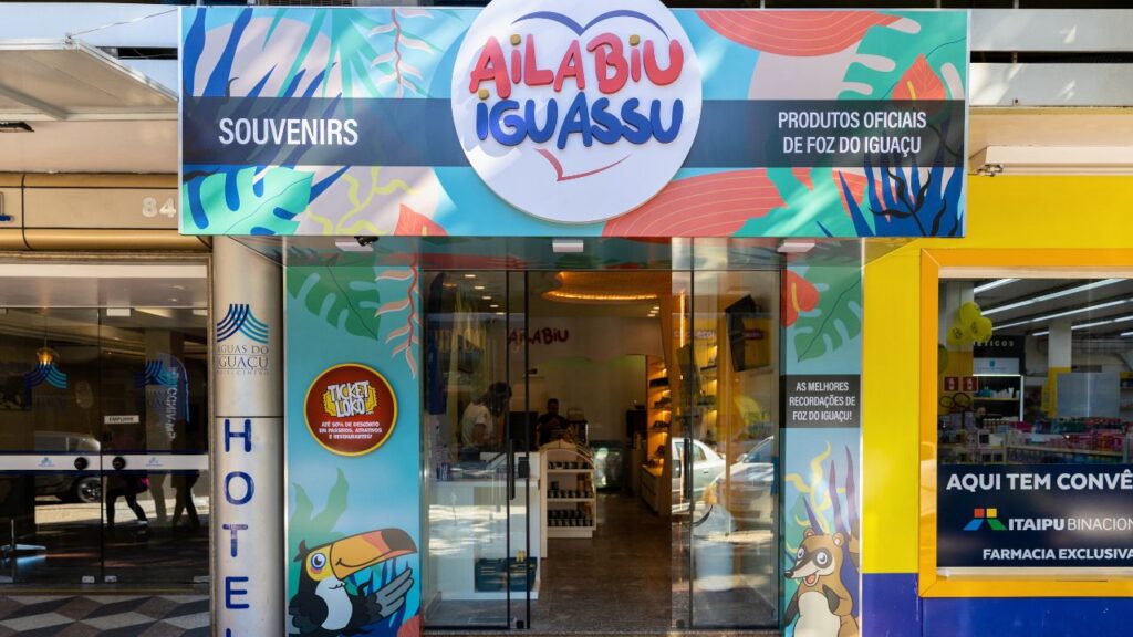 Loja Ailabiu Iguassu, localizada na Avenida Brasil, 84 em Foz do Iguaçu