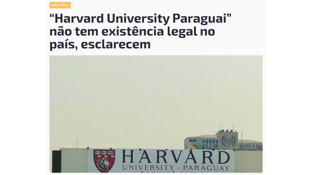 Jornal paraguaio alerta sobre falsa universidade em Ciudad Del Este