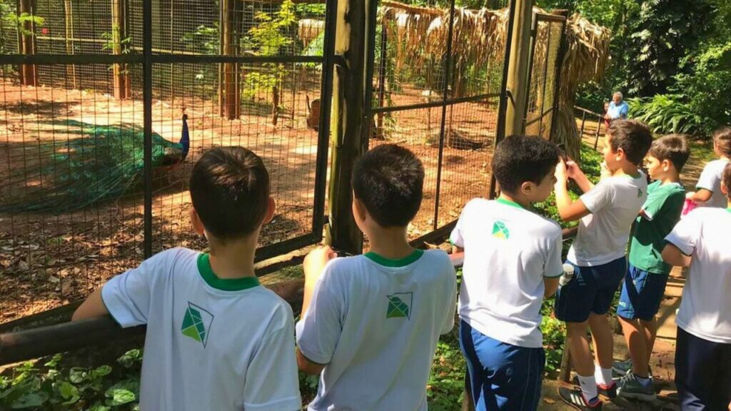 Crianças no Bosque Guarani