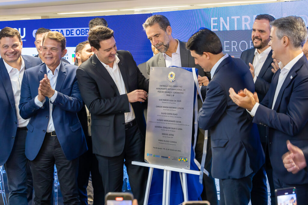 Entrega de obras de ampliação do Aeroporto de Foz do Iguaçu. Foto: Kaká Souza.