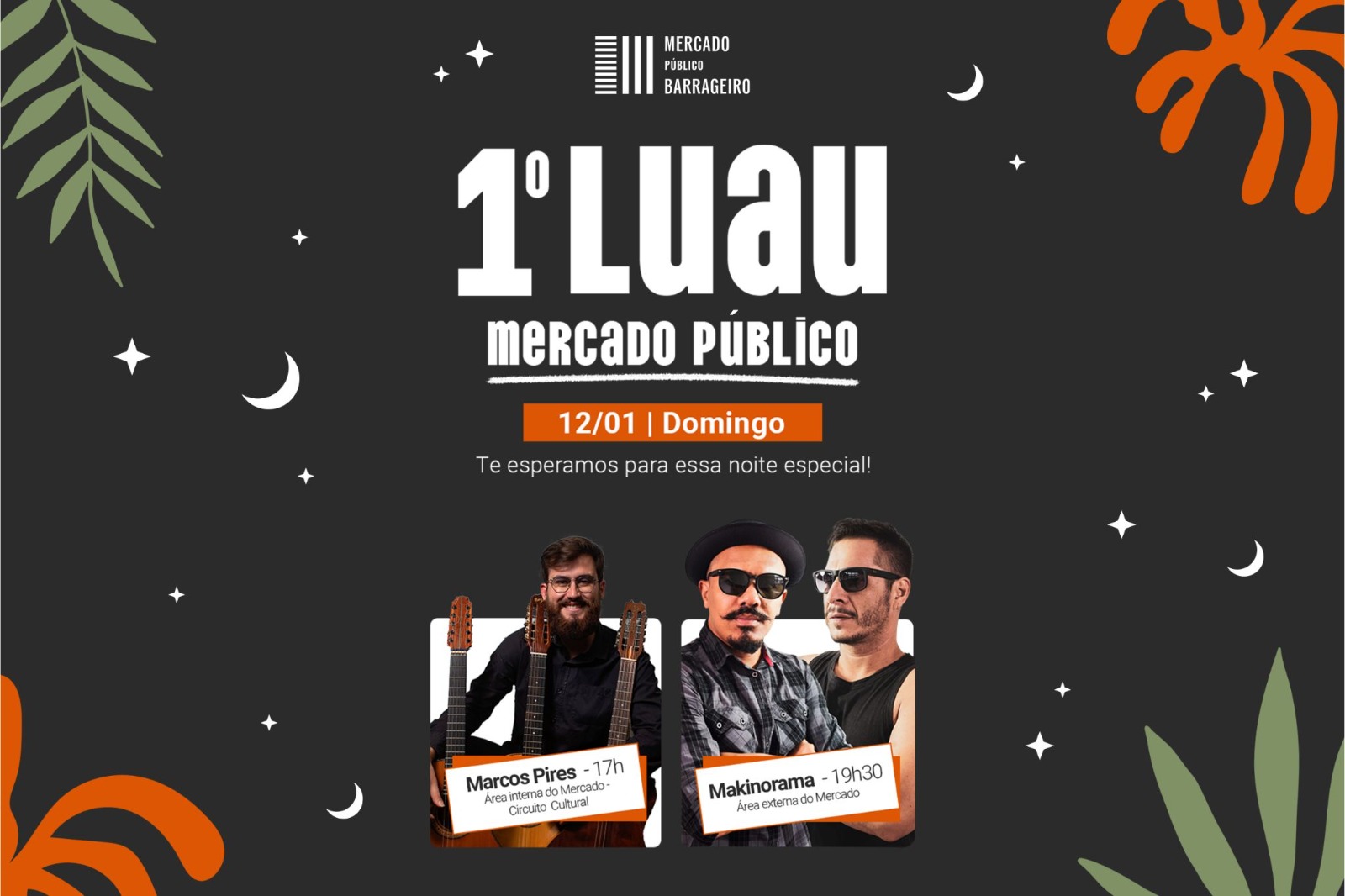 Mercado Público Barrageiro realiza primeiro Luau