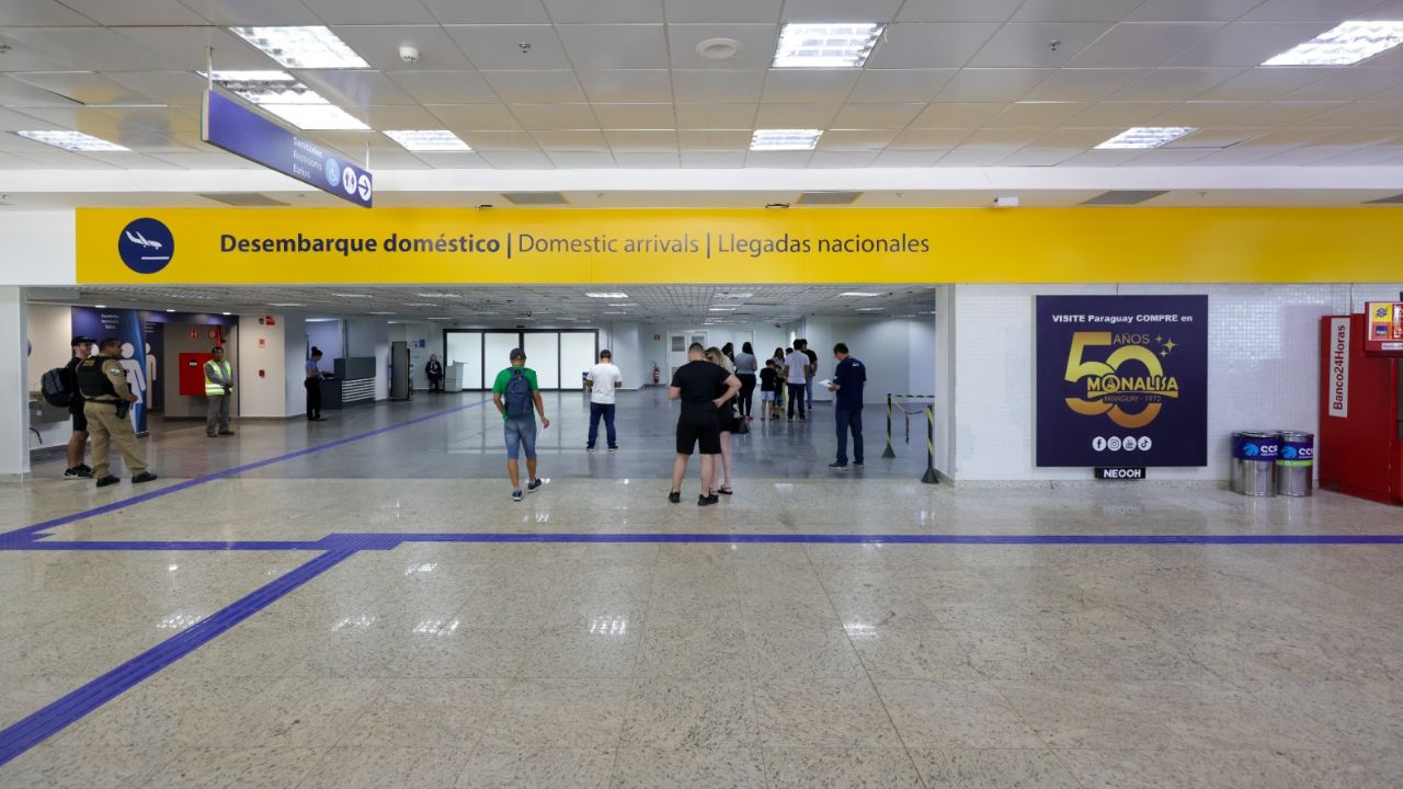 Desembarque do Aeroporto de Foz do Iguaçi. Kiko Sierich/ CCR Aeroportos