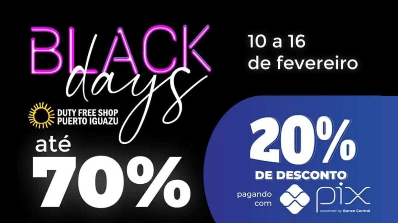 Black Days Duty Free Shop Puerto Iguazú Fev2025