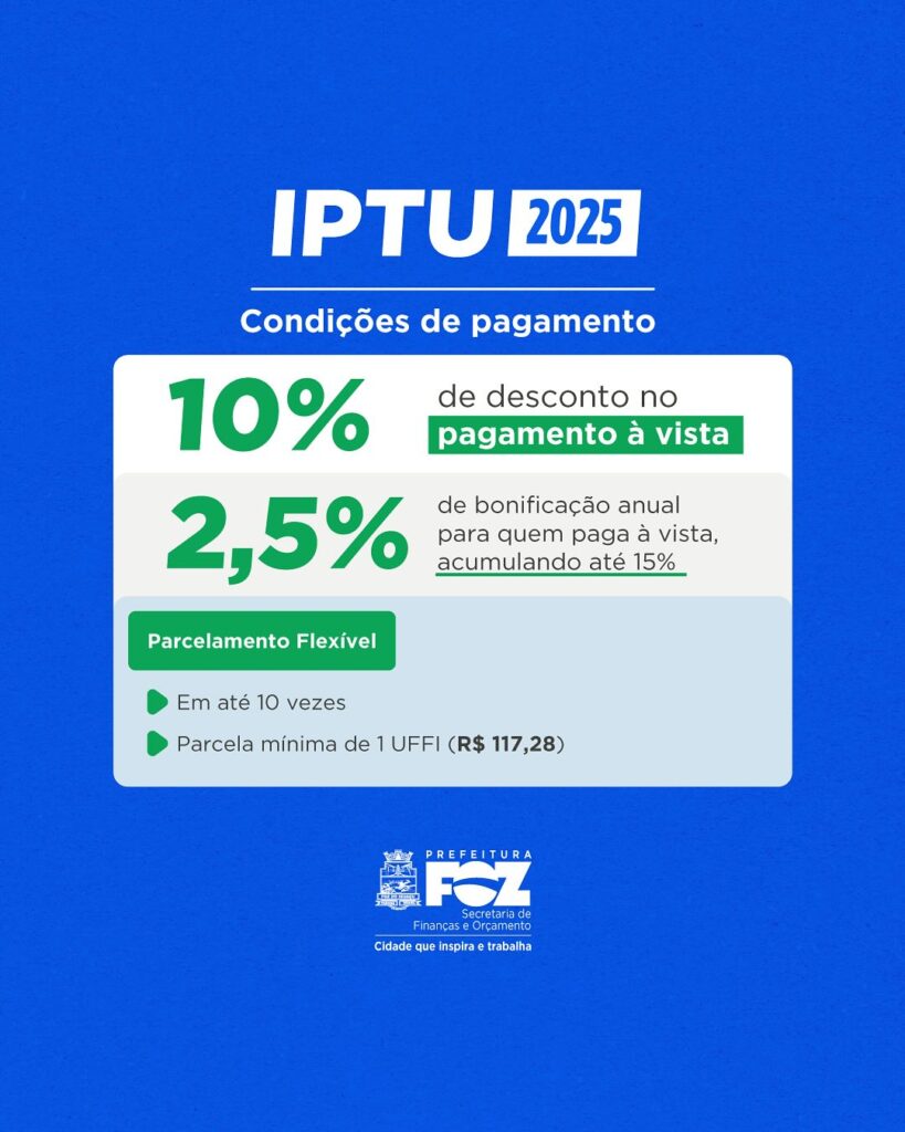 IPTU 2025 Foz do Iguaçu