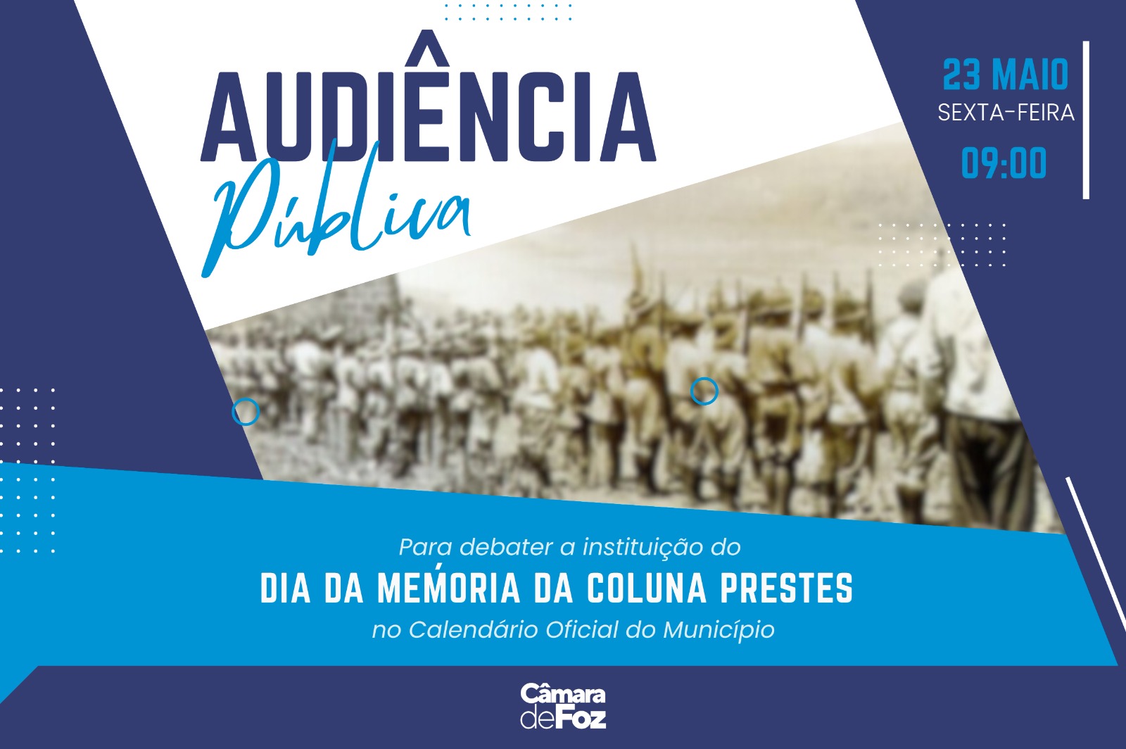 A Coluna Prestes foi um movimento de resistência às oligarquias da Primeira República, marcando a luta por justiça social. Dentre as lutas estava pelo ensino público obrigatório, pelo voto secreto. A Coluna percorreu cerca de 25 mil quilômetros pelo interior do país, tendo passado por Foz do Iguaçu.