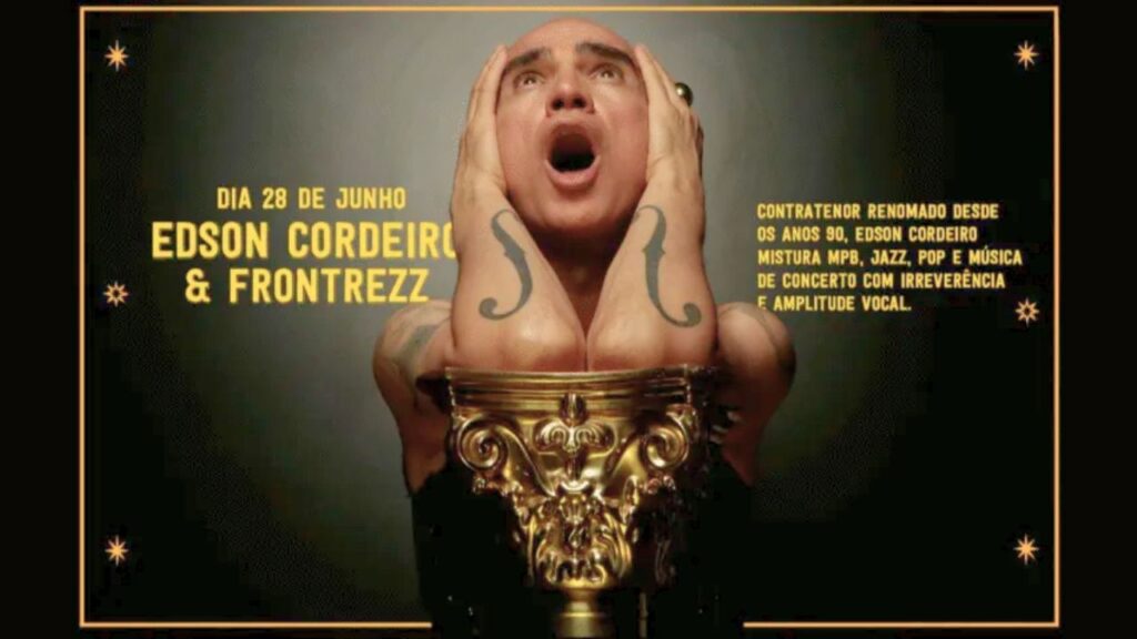 O cantor Edson Cordeiro faz show inédito em Foz do Iguaçu, dia 28 de junho, no espaço A Casa, ao lado da banda Frontrezz.