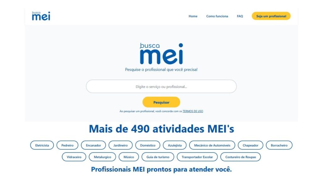Plataforma Busca MEI conecta microempreendedores de Foz do Iguaçu a novos clientes, com cadastro gratuito, segurança e visibilidade para serviços locais.